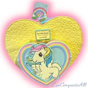 Loungerly Hasbro My Little Pony Sky Dancer Heart Shaped Figural Mini Backpack